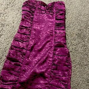 Short purple party dress